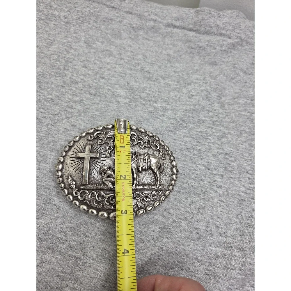 Nocona Praying Cowboy Southwestern Christian Belt Buckle